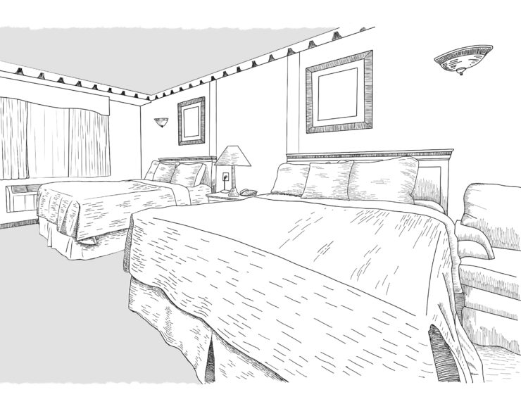 One BDRM Efficiency Bedroom 1