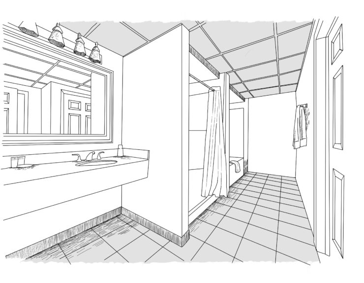 Two BDRM efficiency Bathroom 1