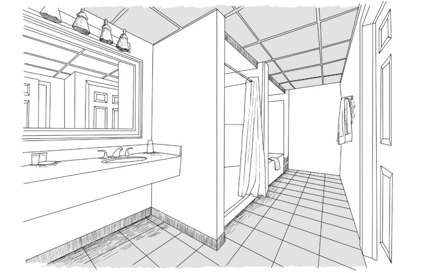 Two BDRM efficiency Bathroom 1