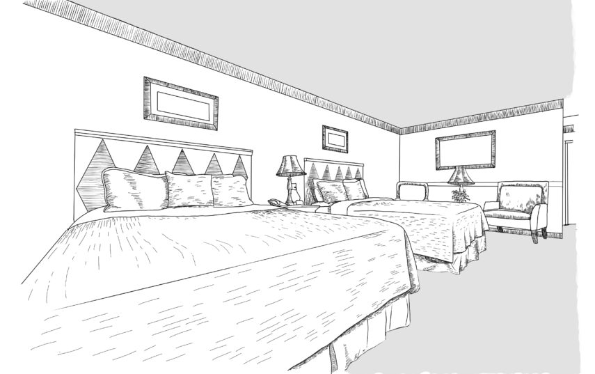 Traditional bedroom 1