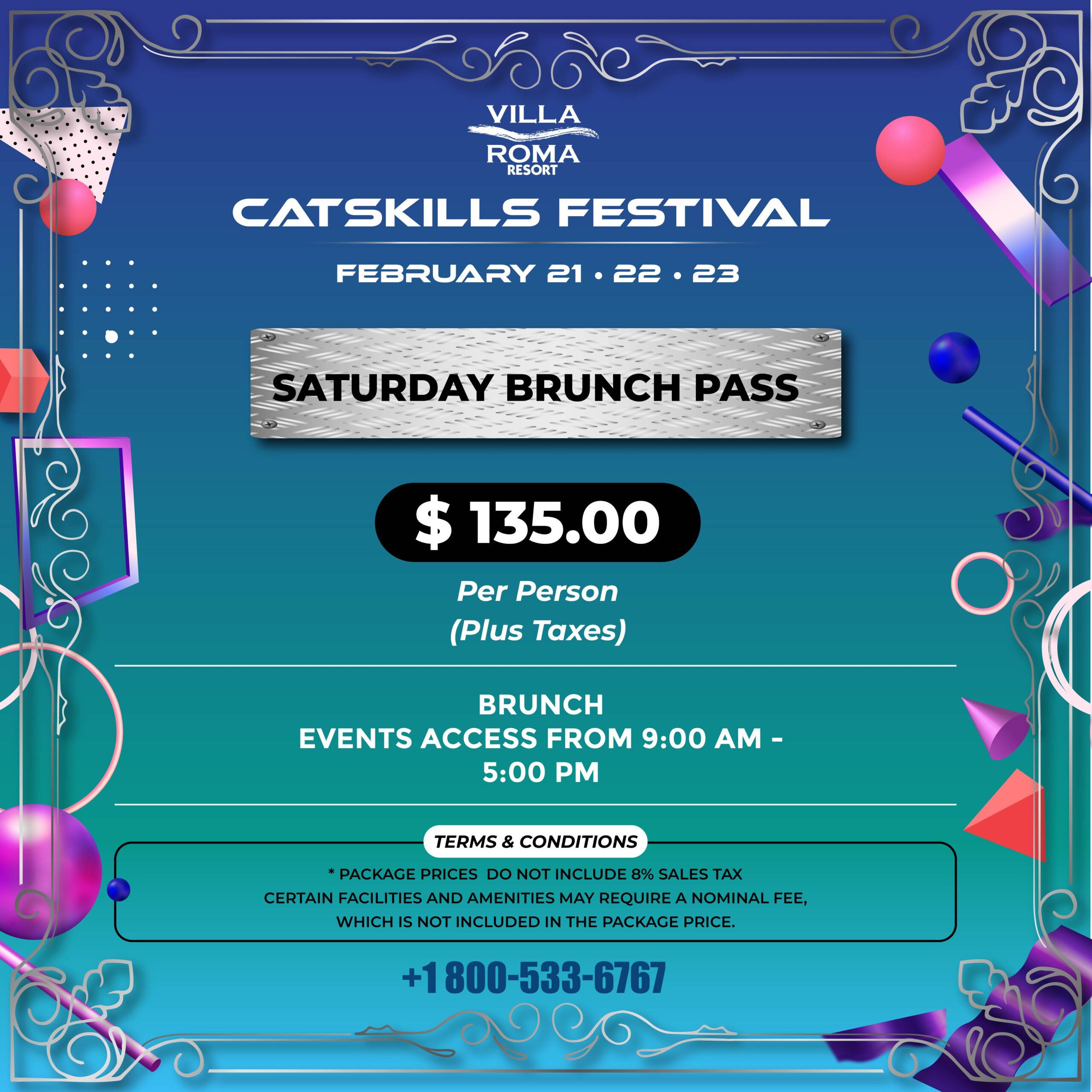 Catskills Festival 2025 Saturday Brunch Pass scaled