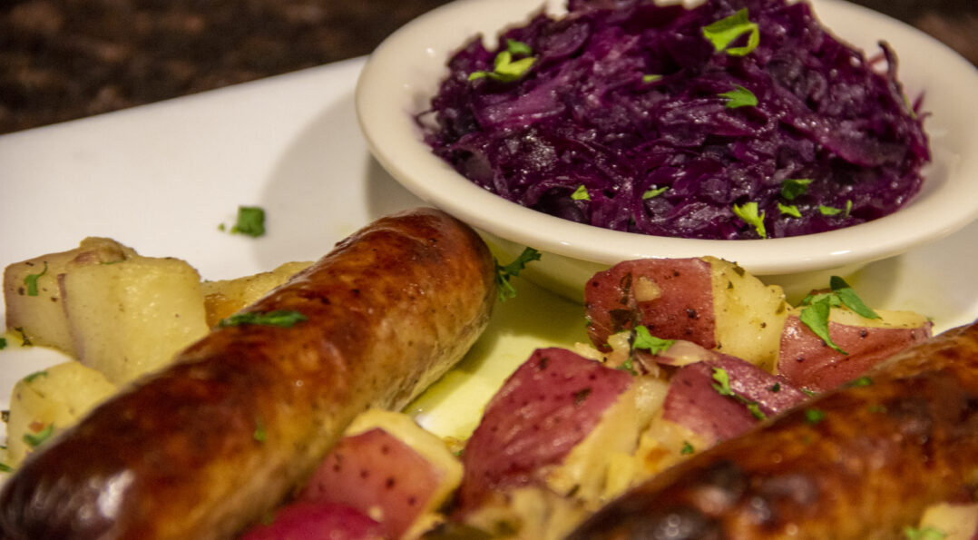 German Potatoes Bratwurst 1