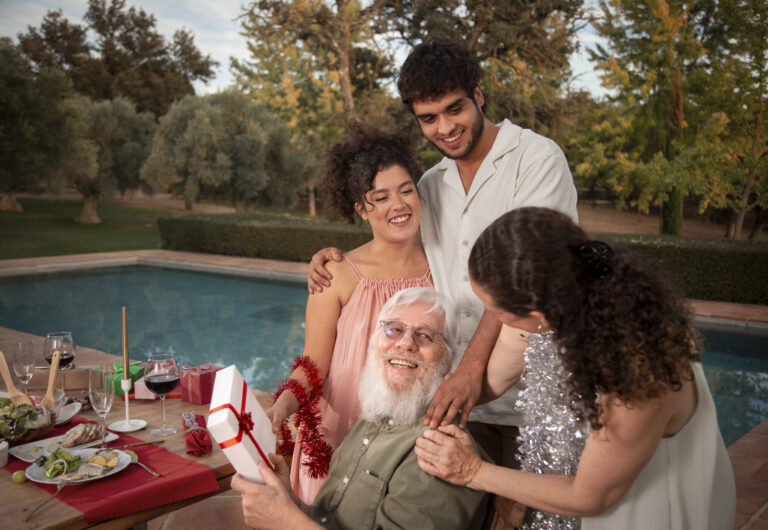 family-celebrating-christmas-southern-hemisphere best resort in new york