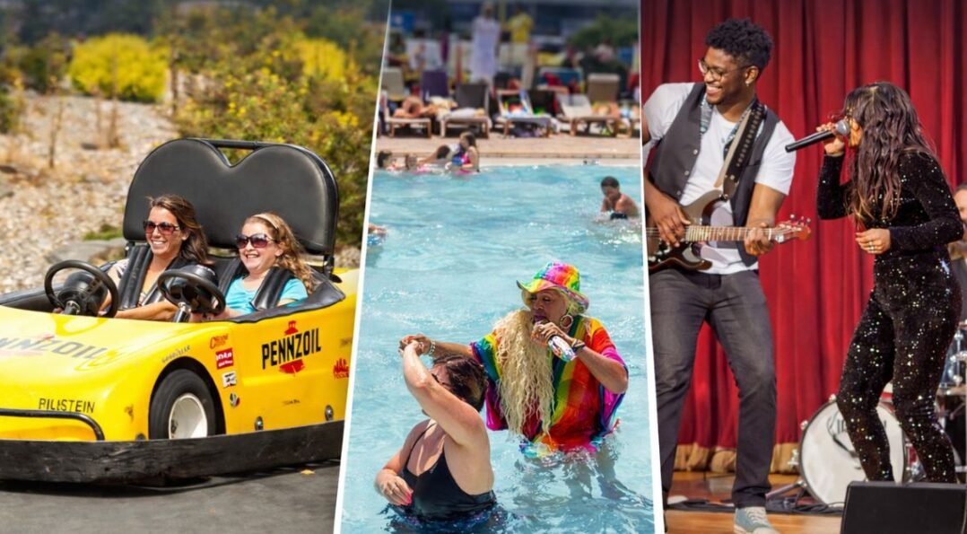 Mother’s Day celebration in the Catskills at Villa Roma Resort with go kart ride, swimming pool activities, and live music entertainment