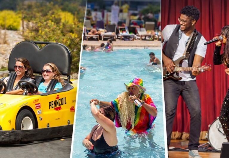 Mother’s Day celebration in the Catskills at Villa Roma Resort with go kart ride, swimming pool activities, and live music entertainment