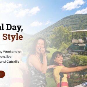 Best Memorial Day Weekend Getaways in the Catskills: Where Summer Begins at The Villa Roma 2 Families enjoying Memorial Day Weekend activities, golf, pool, dining, and entertainment at Villa Roma Resort in the Catskills